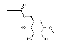 ((2R,3S,4S,5R,6S)-3,4,5-trihydroxy-6-methoxytetrahydro-2H-pyran-2-yl)methyl pivalate Structure