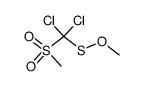 (dichloro(methylsulfonyl)methyl)(methoxy)sulfane结构式