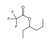 Acetic acid, 2,2,2-trifluoro-, 1-ethylbutyl ester结构式