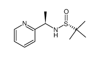(RS,R)-N-[1-(pyridin-2-yl)ethyl]-2-methylpropane-2-sulfinamide结构式