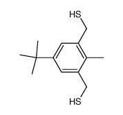 2,6 bis(mercaptomethyl)-4-tert-butyltoluene结构式