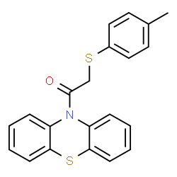 2-[(4-Methylphenyl)sulfanyl]-1-(10H-phenothiazin-10-yl)ethanone结构式
