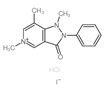 2,4,9-trimethyl-8-phenyl-8,9-diaza-4-azoniabicyclo[4.3.0]nona-2,4,10-trien-7-one结构式