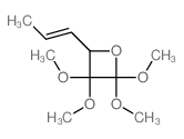 2,2,3,3-tetramethoxy-4-prop-1-enyl-oxetane结构式