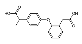 dl-2-[4-(2'-carboxymethylphenoxy)phenyl]propionic acid Structure