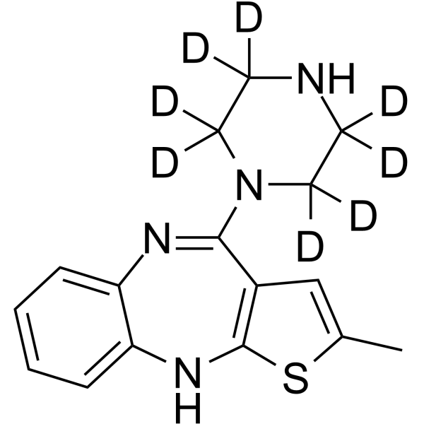 N-Desmethyl Olanzapine-d8结构式