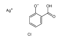 silver,2-hydroxybenzoic acid,chlorate Structure