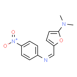 2-Furanamine,N,N-dimethyl-5-[[(4-nitrophenyl)imino]methyl]- Structure