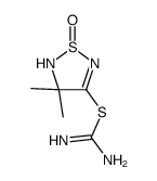 Carbamimidothioic acid, 4,5-dihydro-4,4-dimethyl-1-oxido-1,2,5-thiadiazol-3-yl ester (9CI)结构式