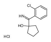 1-[(2-Chlorophenyl)iminomethyl]cyclopentanol hydrochloride结构式