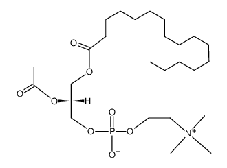 3,5,9-Trioxa-4-phosphapentacosan-1-aminium,7-(acetyloxy)-4-hydroxy-N,N,N-trimethyl-10-oxo-,innersalt,4-oxide,(7R] Structure