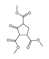 trimethyl 3-oxocyclopentane-1,2,4-tricarboxylate Structure