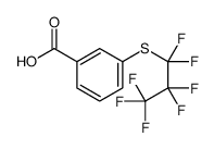 3-(1,1,2,2,3,3,3-heptafluoropropylsulfanyl)benzoic acid Structure