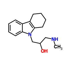 1-METHYLAMINO-3-(1,2,3,4-TETRAHYDRO-CARBAZOL-9-YL)-PROPAN-2-OL结构式