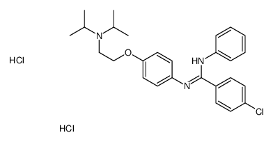 2-[4-[anilino-(4-chlorophenyl)methylidene]azaniumylphenoxy]ethyl-dipro pan-2-yl-azanium dichloride picture