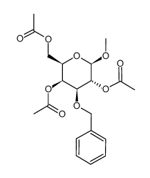 methyl 2,4,6-tri-O-acetyl-3-O-benzyl-β-D-galactopyranoside结构式