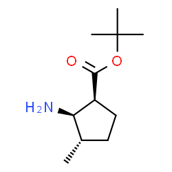 Cyclopentanecarboxylic acid, 2-amino-3-methyl-, 1,1-dimethylethyl ester, (1S,2R,3S)- (9CI) structure