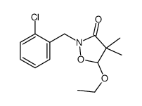 2-[(2-chlorophenyl)methyl]-5-ethoxy-4,4-dimethyl-1,2-oxazolidin-3-one Structure