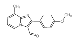 2-(4-METHOXY-PHENYL)-8-METHYL-IMIDAZO[1,2-A]-PYRIDINE-3-CARBALDEHYDE Structure