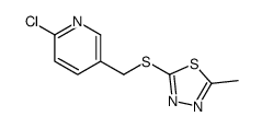 2-[(6-chloropyridin-3-yl)methylsulfanyl]-5-methyl-1,3,4-thiadiazole Structure