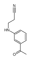 3-(3-acetylanilino)propanenitrile结构式