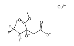 copper salt of β-hydroxy-β-carbomethoxypentafluorovaleric acid Structure