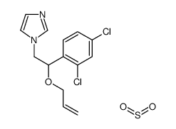 ()-1-[2-(allyloxy)ethyl-2-(2,4-dichlorophenyl)]-1H-imidazolium hydrogen sulphate结构式