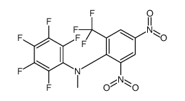 N-[2,4-dinitro-6-(trifluoromethyl)phenyl]-2,3,4,5,6-pentafluoro-N-methylaniline结构式