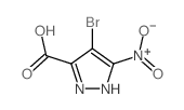 4-溴-5-硝基-1H-吡唑-3-羧酸结构式