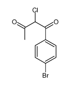 1-(4-bromophenyl)-2-chlorobutane-1,3-dione结构式