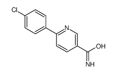 6-(4-chlorophenyl)pyridine-3-carboxamide Structure