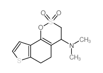 N-(2,2-Dioxido-3,4,5,6-tetrahydrothieno[2,3-h][1,2]benzoxathiin-4-yl)-N,N-dimethylamine结构式