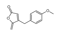 4-[(4-methoxyphenyl)methyl]-5-methylidenefuran-2-one Structure