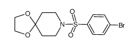 8-((4-bromophenyl)sulfonyl)-1,4-dioxa-8-azaspiro[4.5]decane structure
