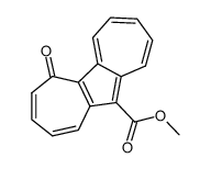 11-methoxycarbonyl-5H-cyclohept[a]azulen-5-one结构式