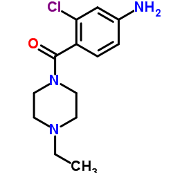 3-chloro-4-[(4-ethylpiperazin-1-yl)carbonyl]aniline结构式