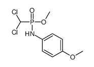 N-[dichloromethyl(methoxy)phosphoryl]-4-methoxyaniline结构式