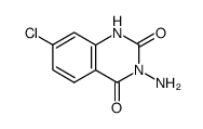 3-amino-7-chloro-2,4(1H,3H)-quinazolinedione结构式