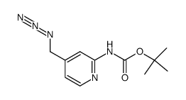 (4-azidomethyl-pyridin-2-yl)-carbamic acid tert-butyl ester结构式