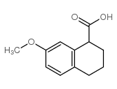 1,2,3,4-Tetrahydro-7-methoxy-1-naphthalenecarboxylic acid structure