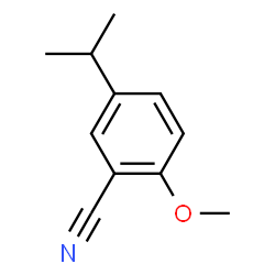 Benzonitrile, 2-methoxy-5-(1-methylethyl)- (9CI) Structure