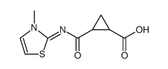 Cyclopropanecarboxylic acid, 2-[[(3-methyl-2(3H)-thiazolylidene)amino]carbonyl] Structure