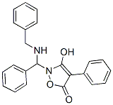 5(2H)-Isoxazolone,3-hydroxy-4-phenyl-2-[phenyl[(phenylmethyl)amino]methyl]-结构式