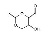 1,3-Dioxane-4-carboxaldehyde, 5-hydroxy-2-methyl-, (2S,4S,5R)- (9CI) Structure