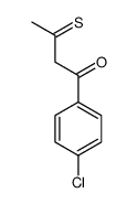 1-(4-chlorophenyl)-3-sulfanylidenebutan-1-one结构式