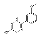 3-(3-methoxyphenyl)-2,5-dihydro-1H-1,2,4-triazin-6-one结构式