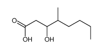 3-hydroxy-4-methyloctanoic acid Structure