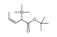 tert-butyl 2-trimethylsilylpent-3-enoate Structure