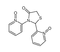 2,3-bis(1-oxidopyridin-1-ium-2-yl)-1,3-thiazolidin-4-one结构式