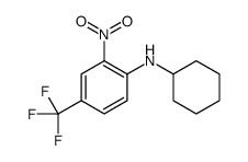 环己基-(2-硝基-4-三氟甲基-苯基)-胺结构式